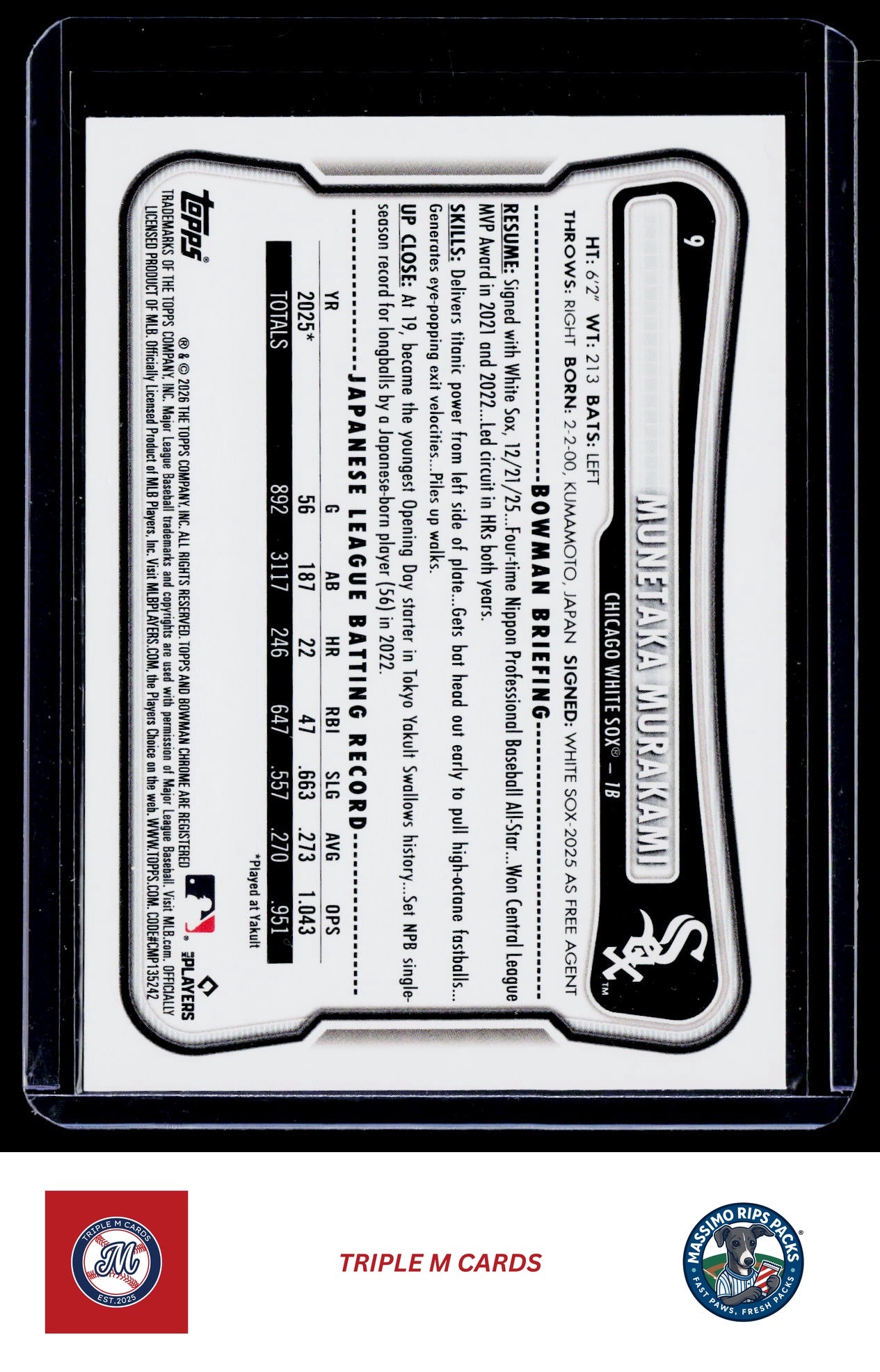 2026 Bowman #9 Munetaka Murakami