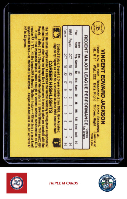 1987 Donruss #35 Bo Jackson