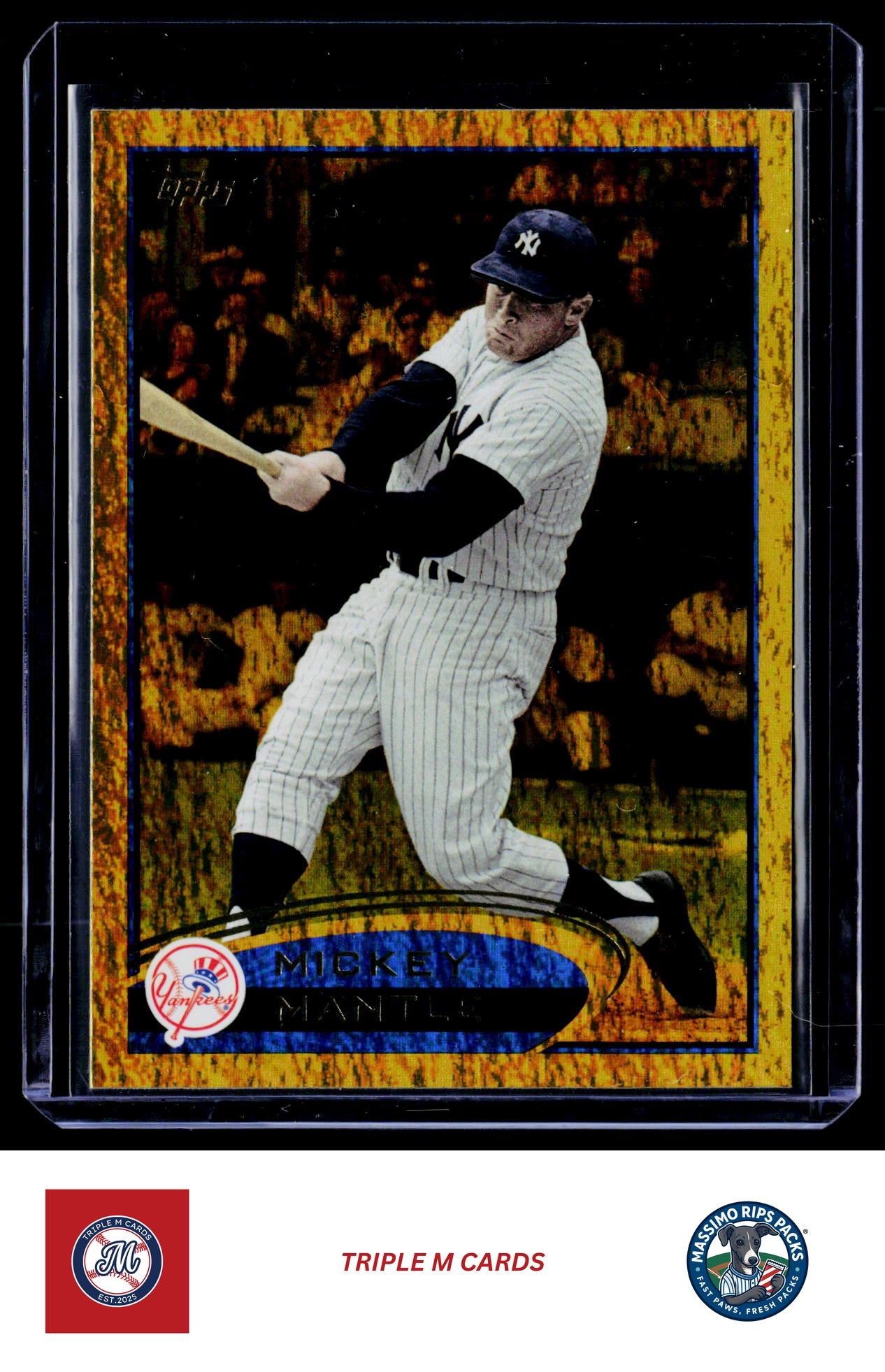 2012 Topps #7 Mickey Mantle Gold Sparkle