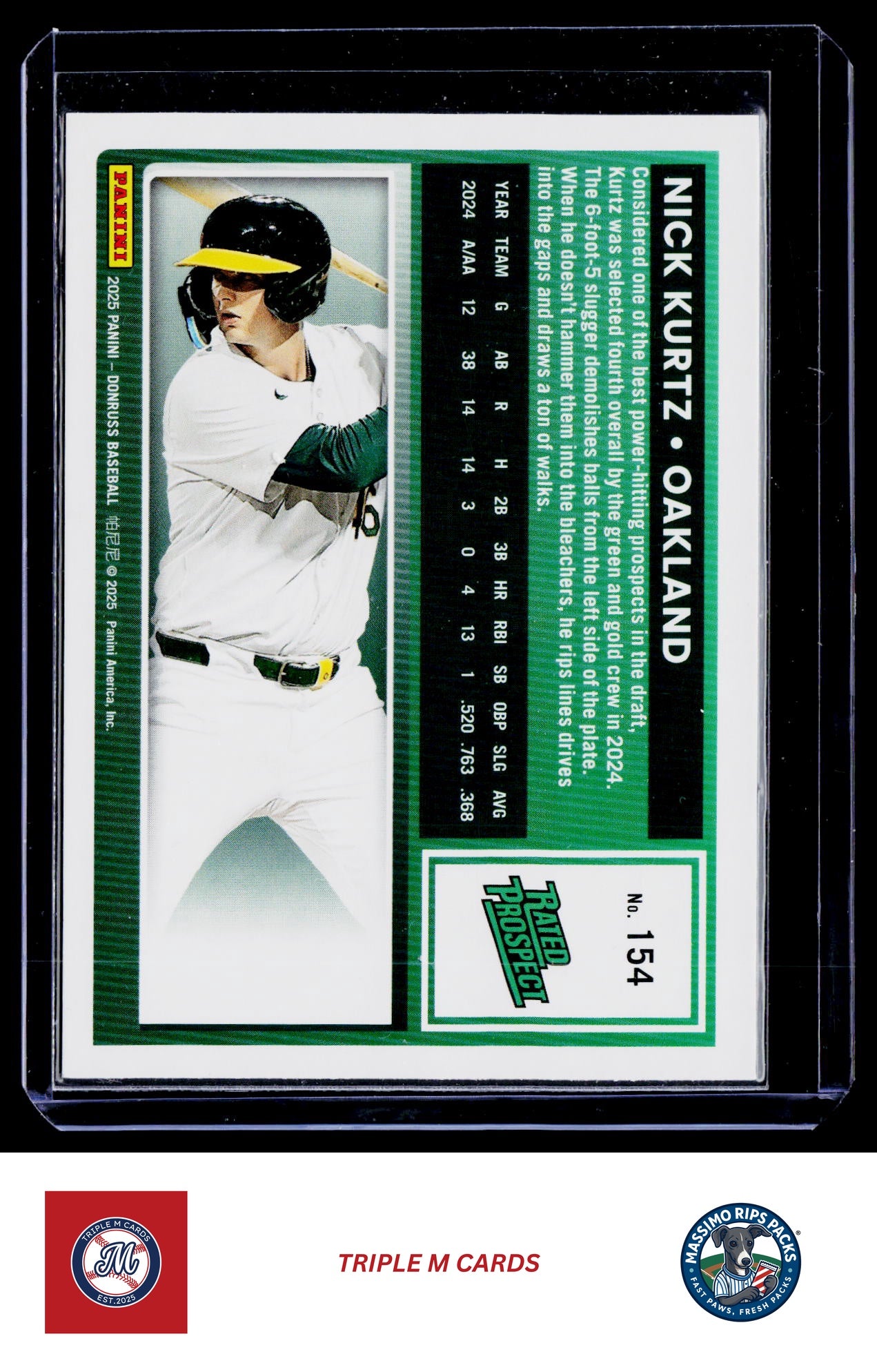 2025 Donruss #154 Nick Kurtz Holo