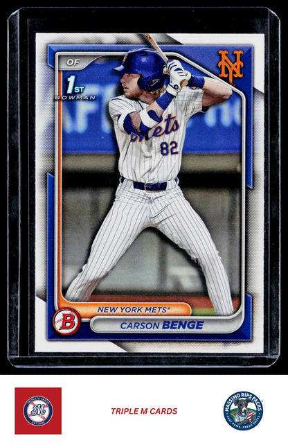 2024 Bowman Draft #BD-28 Carson Benge