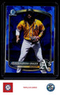 2025 Bowman Draft #BDC-125 Joshua Kuroda-Grauer Chrome Sky Blue Refractor