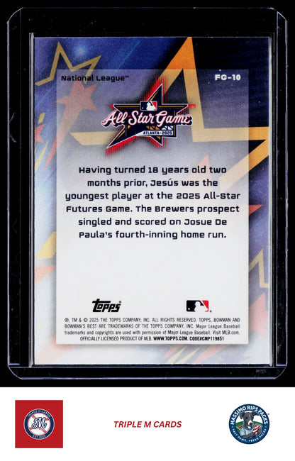 2025 Bowman's Best #FG-10 Jesús Made 2025 MLB All-Star Futures Game