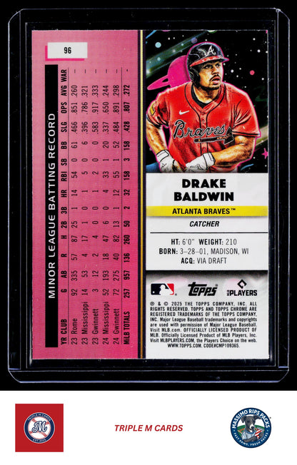 2025 Topps Chrome Cosmic #96 Drake Baldwin