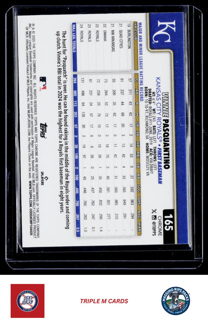 2025 Topps Chrome Sapphire Edition #165 Vinnie Pasquantino