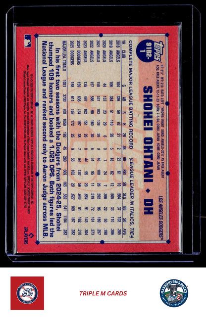 2026 Topps #91B2-1 Shohei Ohtani