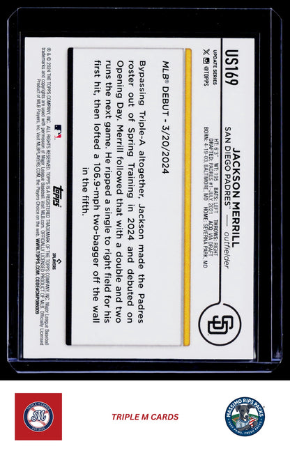 2024 Topps Update #US169 Jackson Merrill