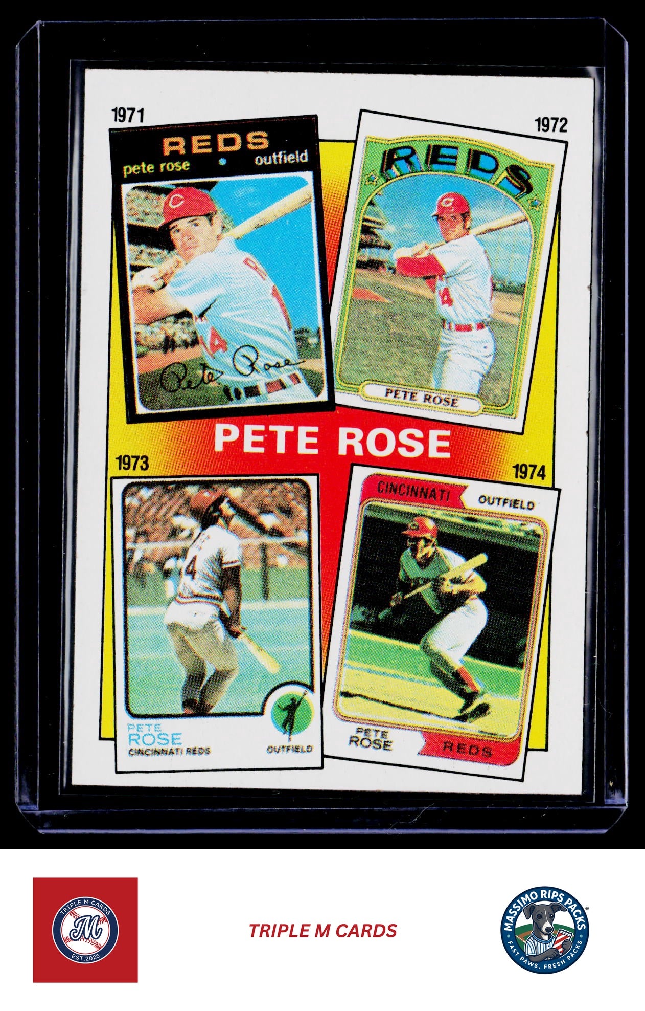 1986 Topps #4 The Pete Rose Years: 1971-1974 TPRY