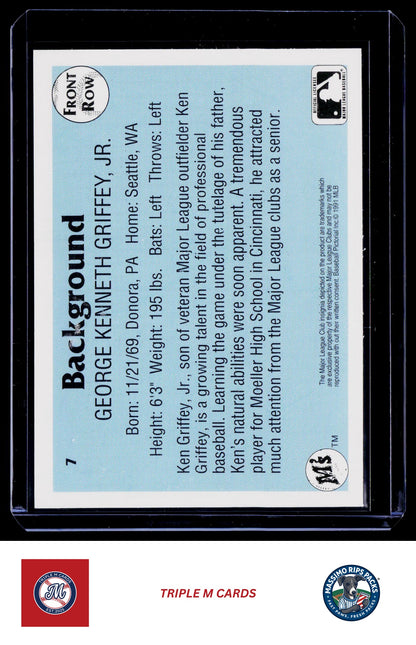 1991 Front Row Ken Griffey Jr. #7 Ken Griffey Jr. Charter Member