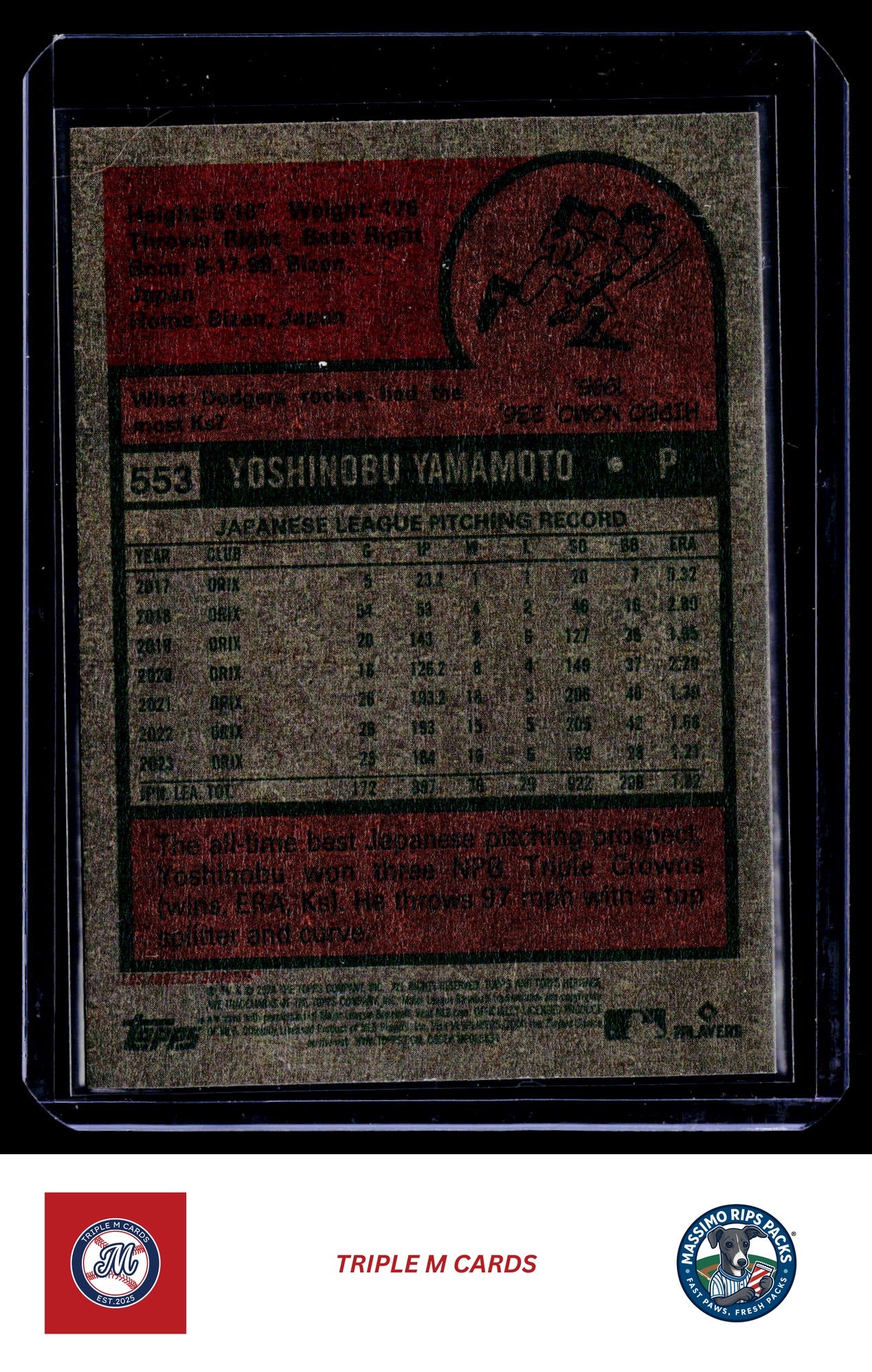 2024 Topps Heritage #553 Yoshinobu Yamamoto