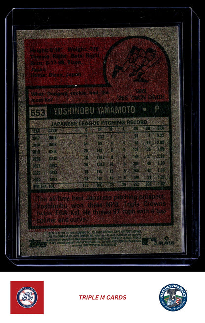 2024 Topps Heritage #553 Yoshinobu Yamamoto