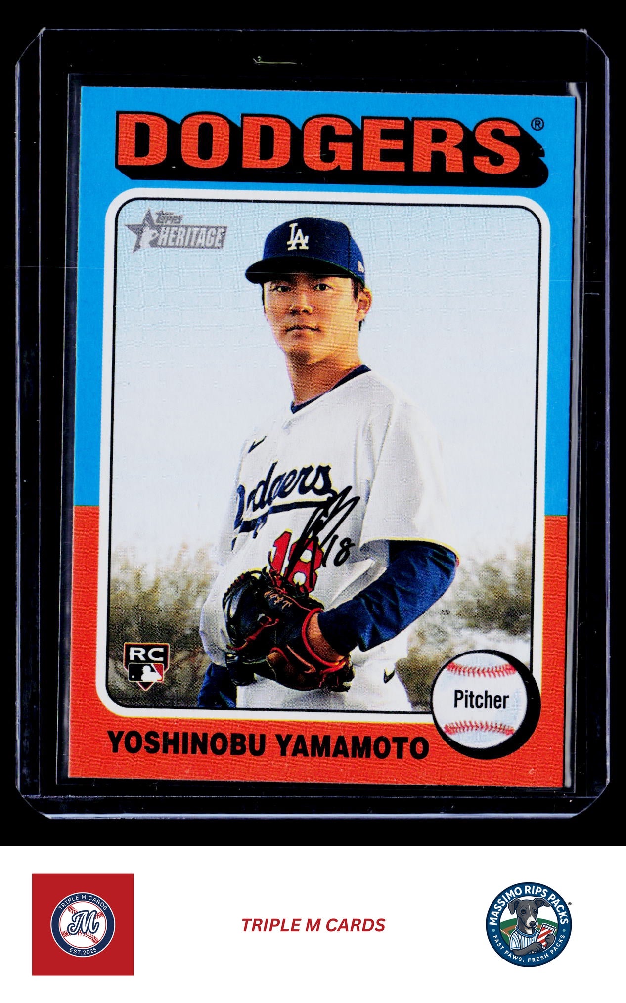 2024 Topps Heritage #553 Yoshinobu Yamamoto