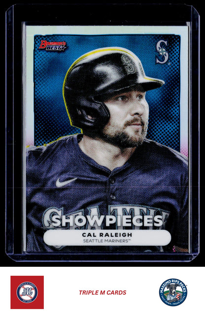 2025 Bowman's Best #BS-7 Cal Raleigh Bowman Showpieces