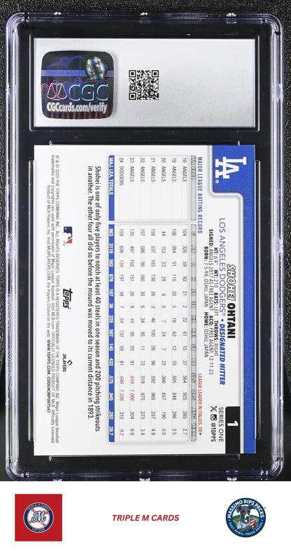 2025 Topps #1 Shohei Ohtani Spring Training CGC 9.5