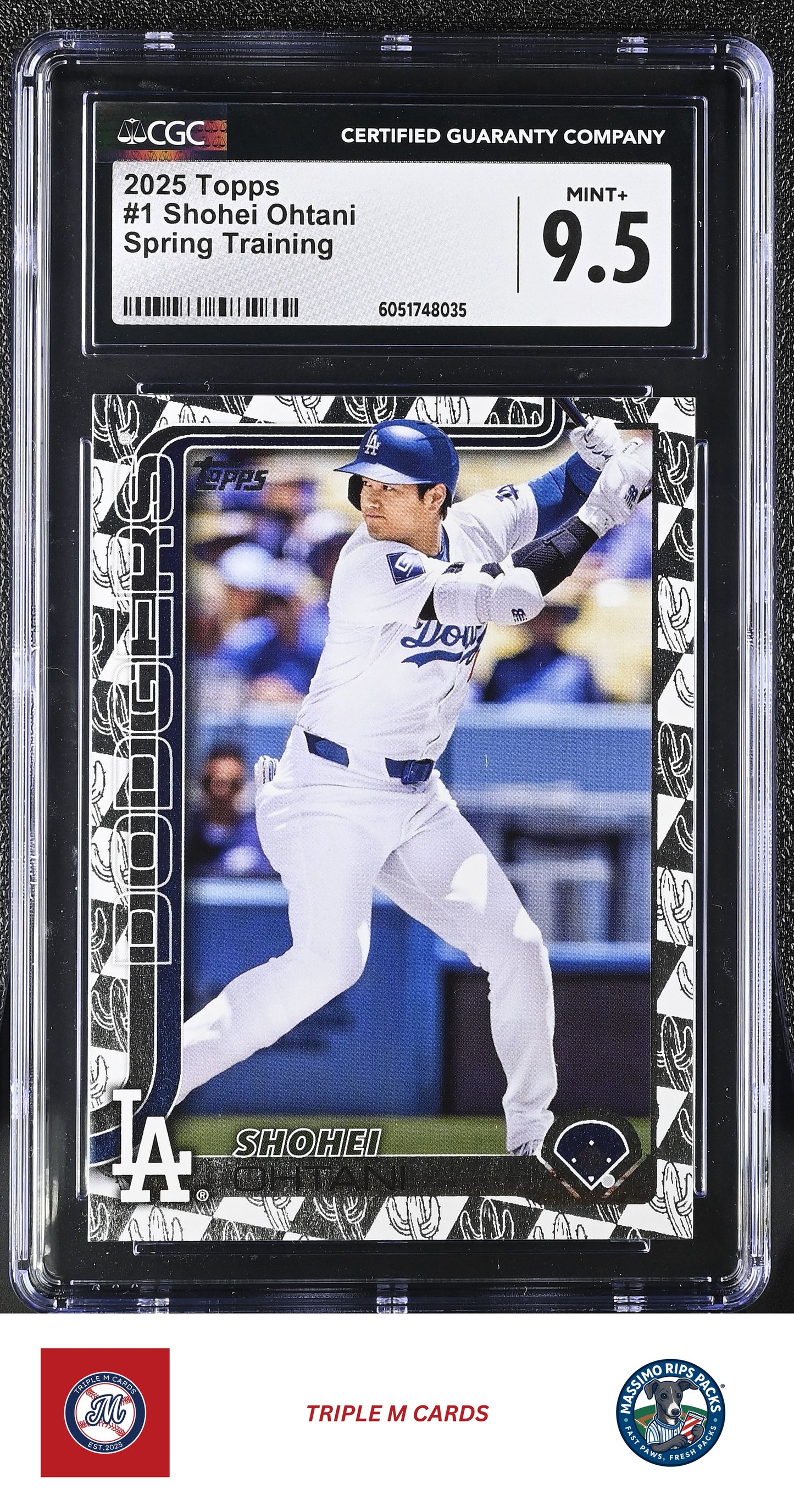 2025 Topps #1 Shohei Ohtani Spring Training CGC 9.5