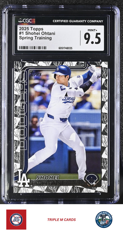 2025 Topps #1 Shohei Ohtani Spring Training CGC 9.5