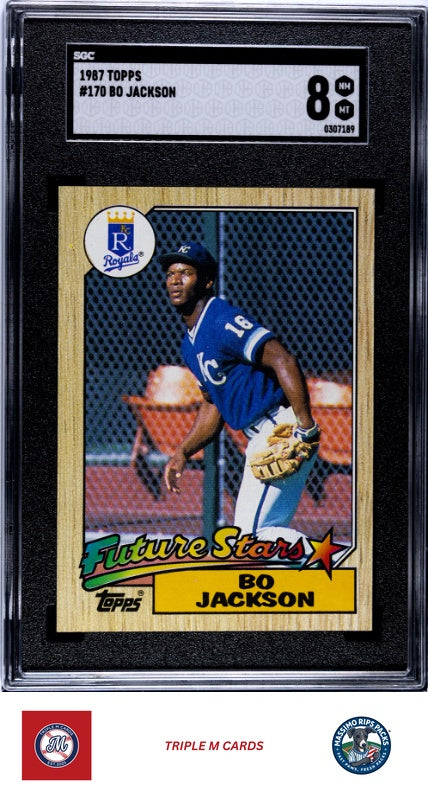1987 Topps #170 Bo Jackson SGC 8