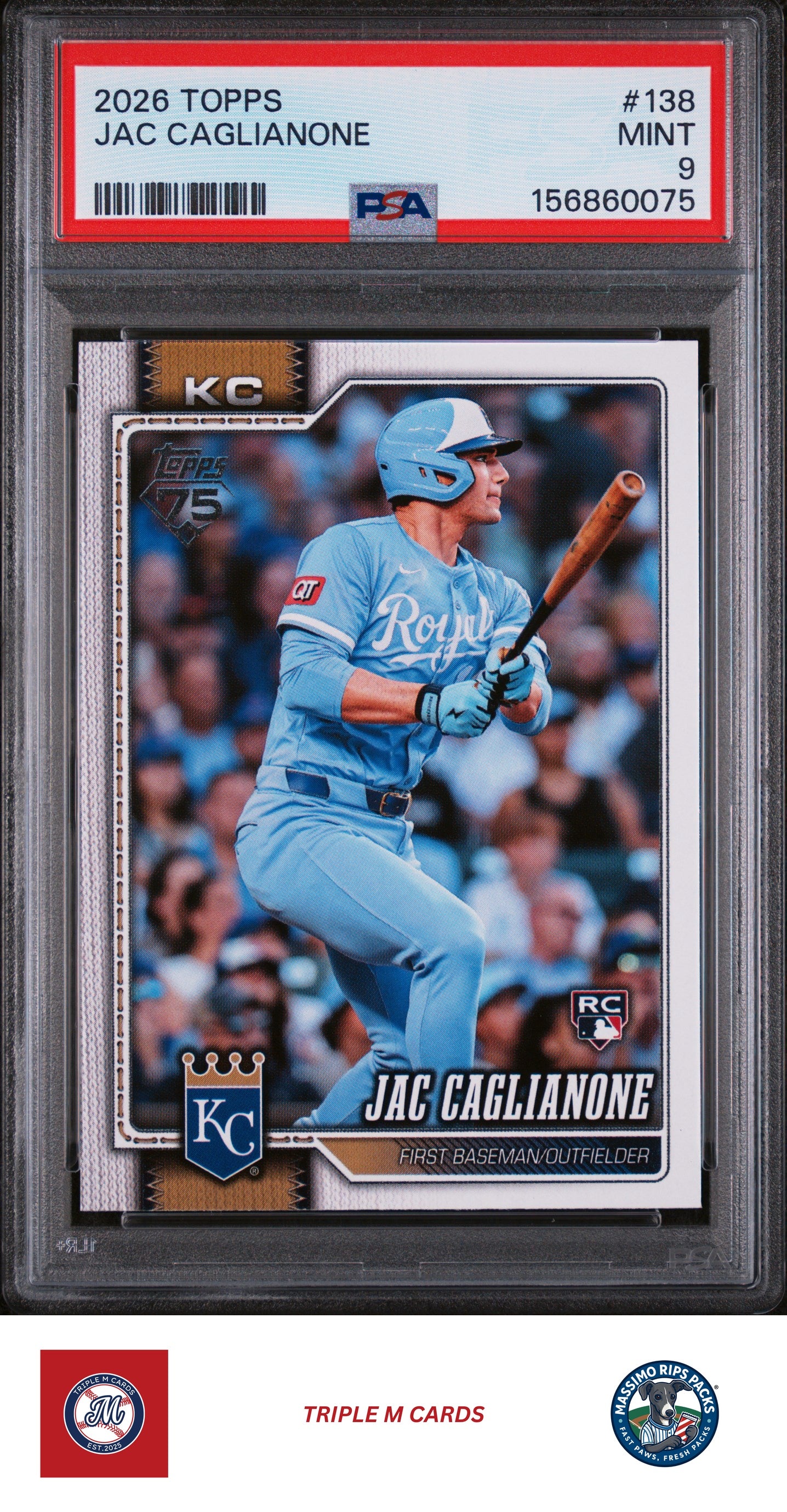 2026 Topps #138 Jac Caglianone PSA 9