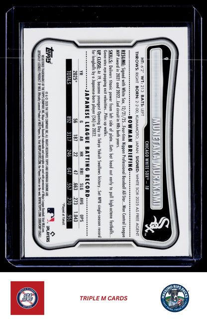 2026 Bowman #9 Munetaka Murakami Chrome Mojo Refractors