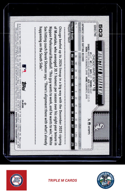 2026 Topps #503 Munetaka Murakami