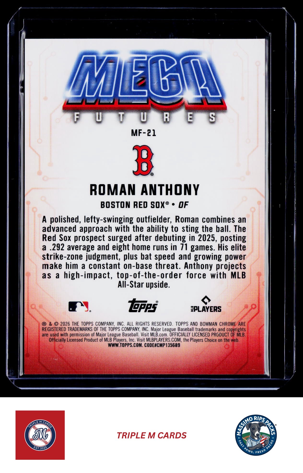 2026 Bowman #MF-21 Roman Anthony Mega Futures