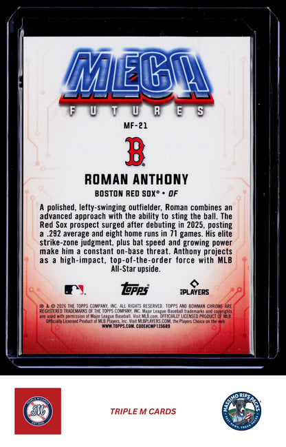 2026 Bowman #MF-21 Roman Anthony Mega Futures