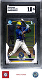 2023 Bowman #BCP-100 Luis Lara Chrome Prospects SGC 10