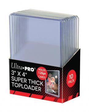 3 X 4 Super Thick 120PT Toploader 10ct