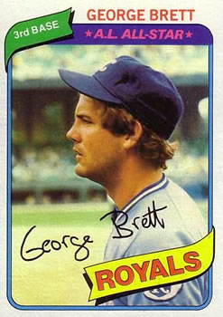 1980 Topps #450 George Brett PSA 7