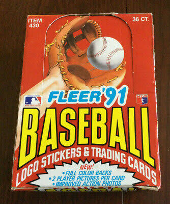 1991 Fleer Baseball Wax Box