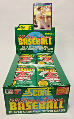 1991 Score Baseball Box