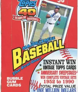 1991 Topps Baseball Wax Box