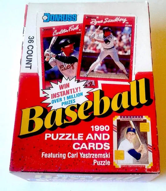 1990 Donruss Baseball Wax Box