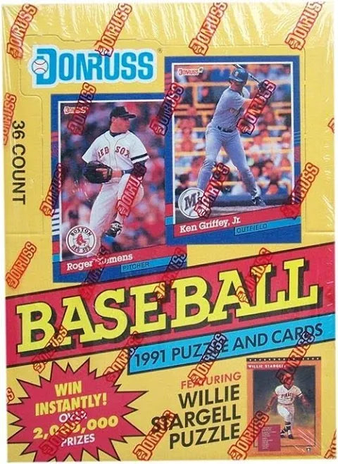 1991 Donruss Baseball Wax Box